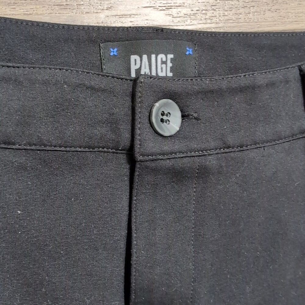 PAIGE Women's Dress Casual Pants M978374 Black Pants‎ Size: 32x28 Stretch Rayon